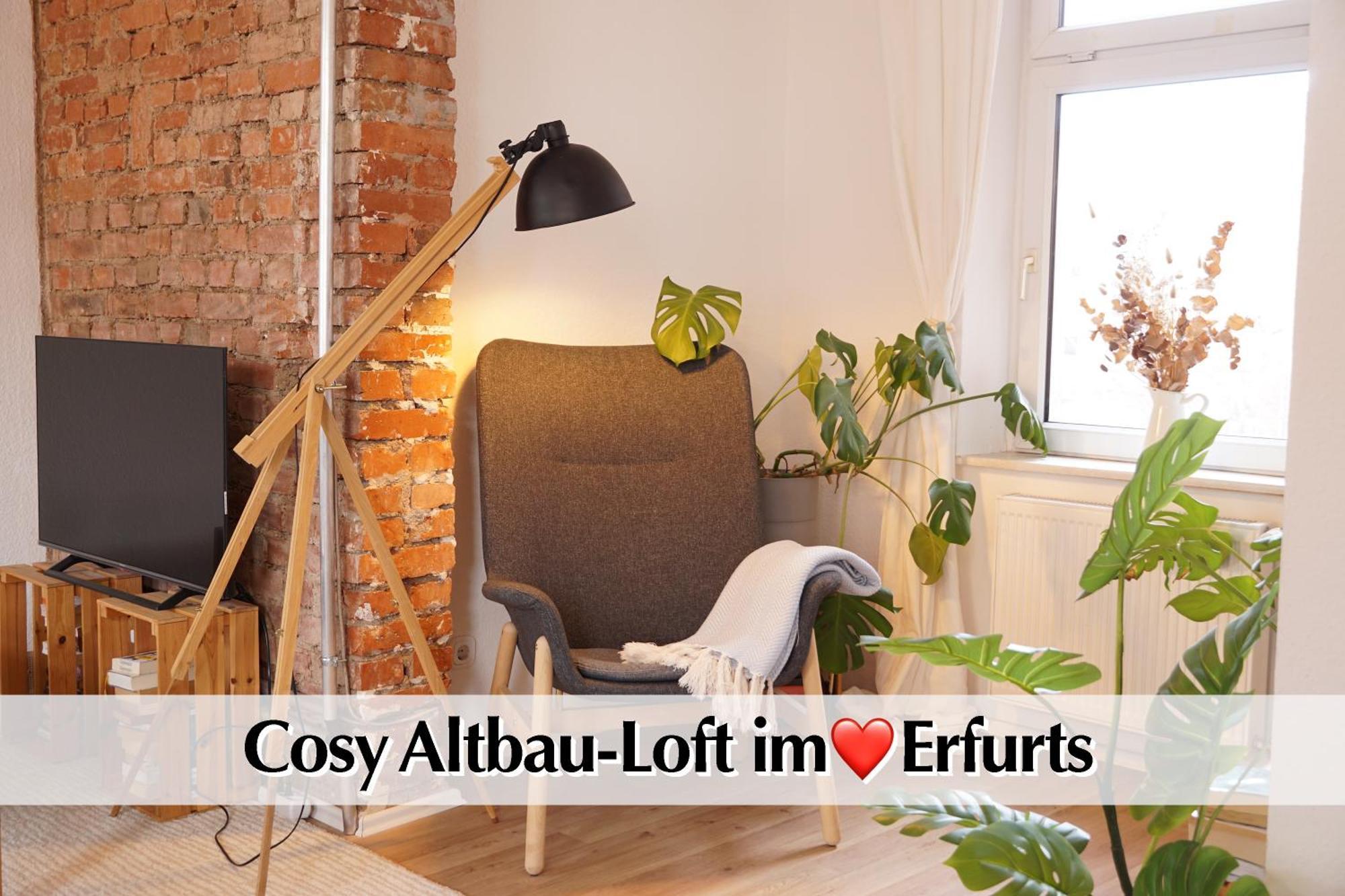 Helles Altbau-Loft Mit Kingsize Bett, Smart-Tv, Etc Apartamento Erfurt Exterior foto
