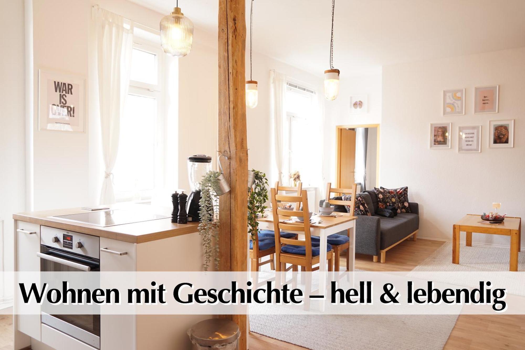 Helles Altbau-Loft Mit Kingsize Bett, Smart-Tv, Etc Apartamento Erfurt Exterior foto