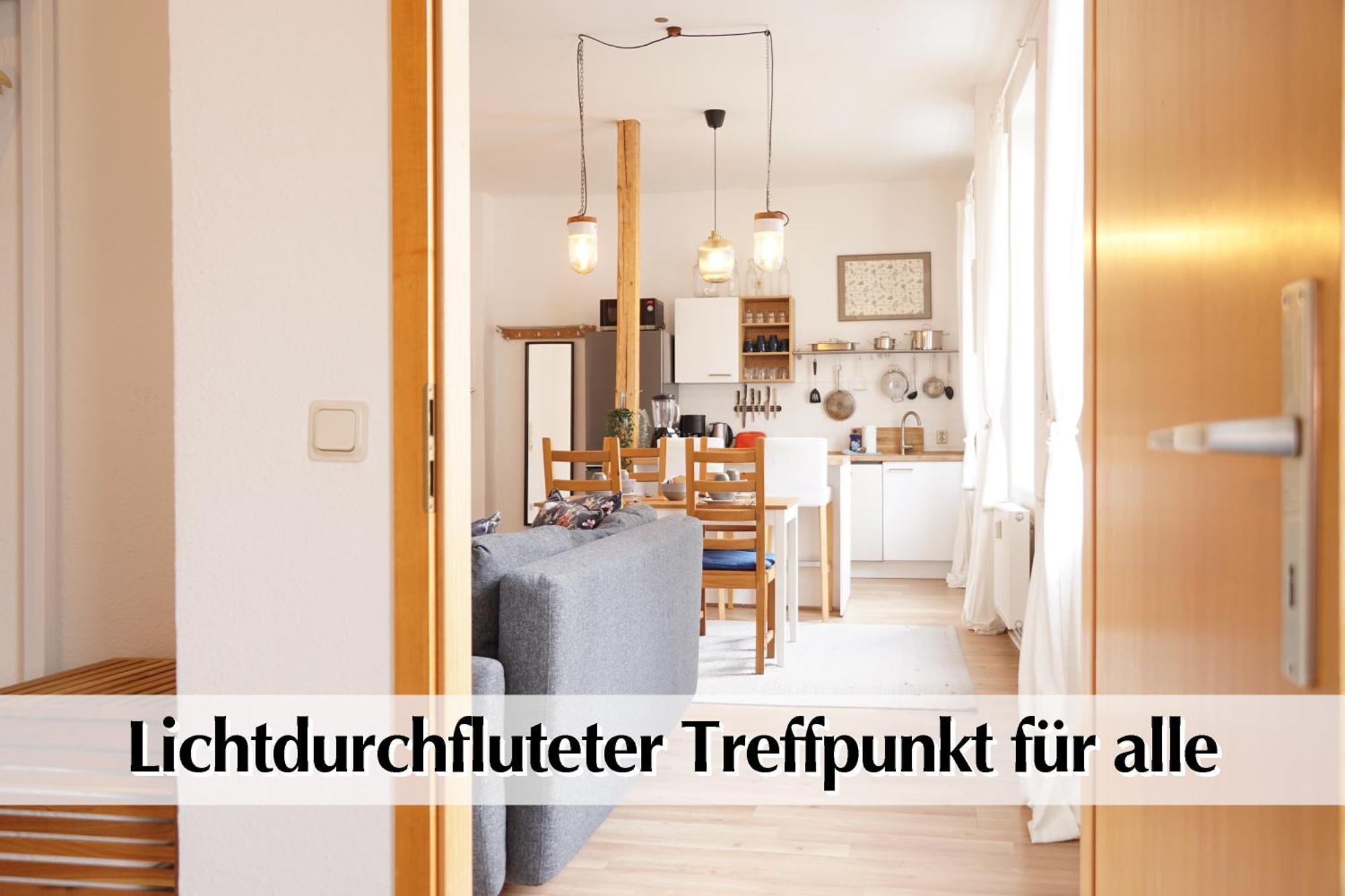 Helles Altbau-Loft Mit Kingsize Bett, Smart-Tv, Etc Apartamento Erfurt Exterior foto